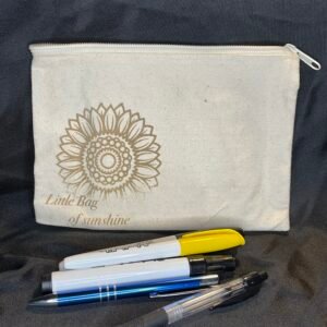 Sunshine Canvas Pencil Bag